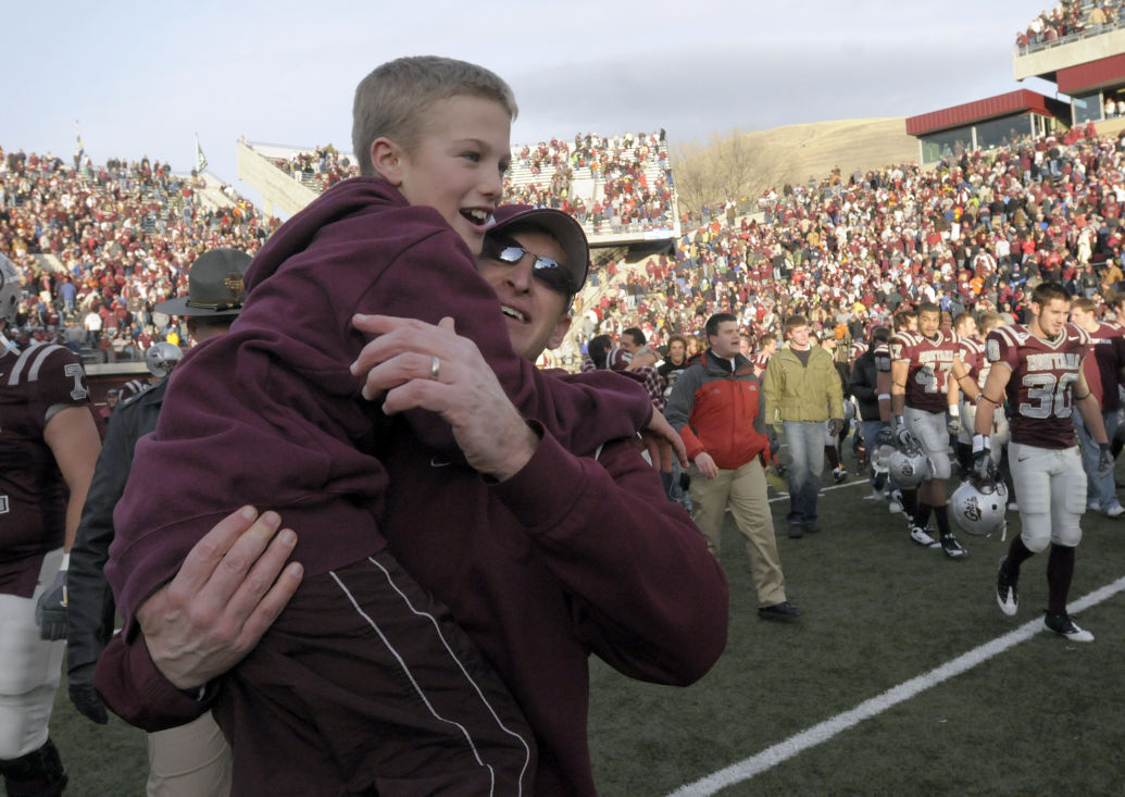 Post-game celebration in 2009